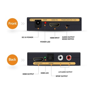 4K HDMI音频提取器转换器，具有4K HDMI和光学SPDIF/Toslink和RCA L/R输出 - Product Image 6