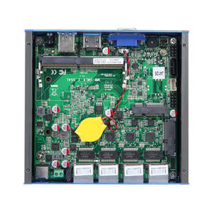 Celeron J4125 1u Barebone Pc 2.5G Gigabit LAN Card Router Firewall <strong>Networking</strong> Server Black USB Wireless SWITCH WIFI Status Power - Product Image 6