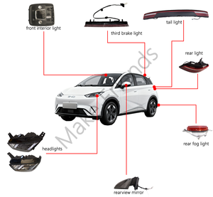 New Original Phụ Tùng Ô Tô Phụ Kiện Cho Byd Chim Hải Âu Sử Dụng 2023 2024 <span class=keywords><strong>2025</strong></span> Phụ Tùng Phía Trước Phía Sau Đèn Pha Sương Mù Đuôi Đèn Gương Gấp - Product Image 1