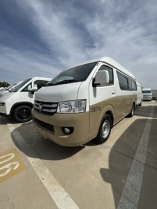 Foton View CS 2マニュアル/自動Hiace Van 4Lディーゼル/電気エンジンAWDドライブファブリックシート右ハンドダークジャパニーズ「ウィッシュズ」