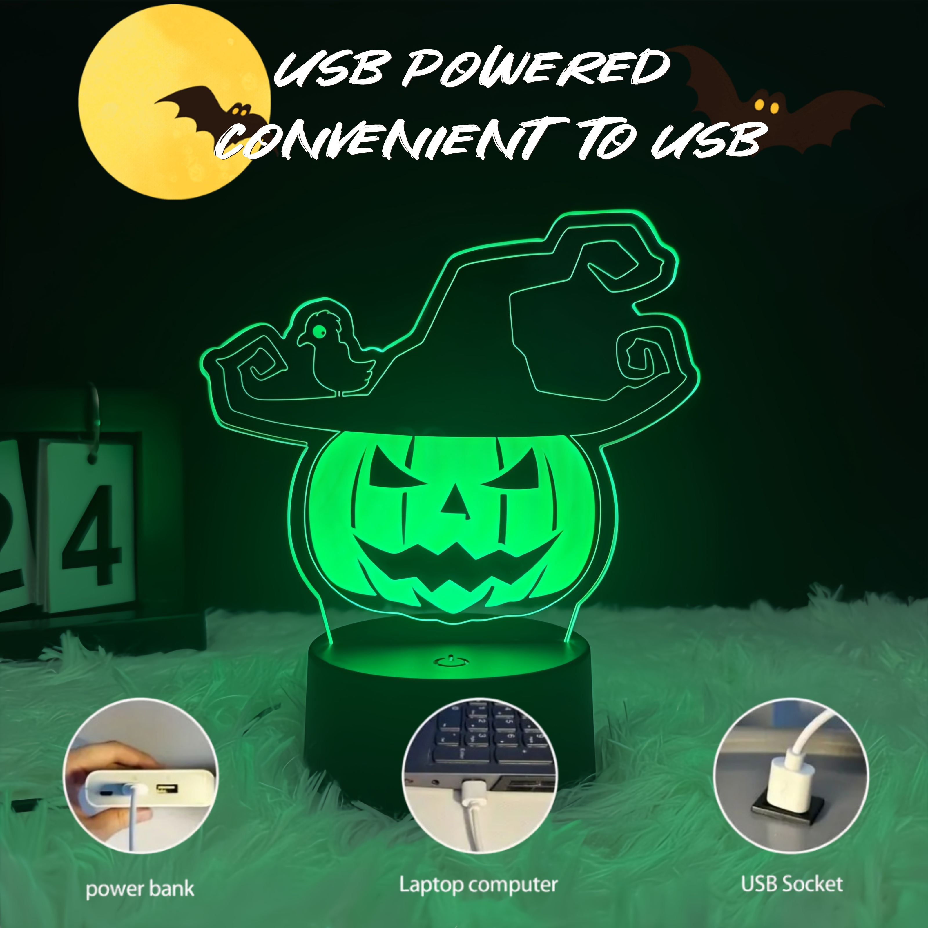 Black background colorful touch USB interface