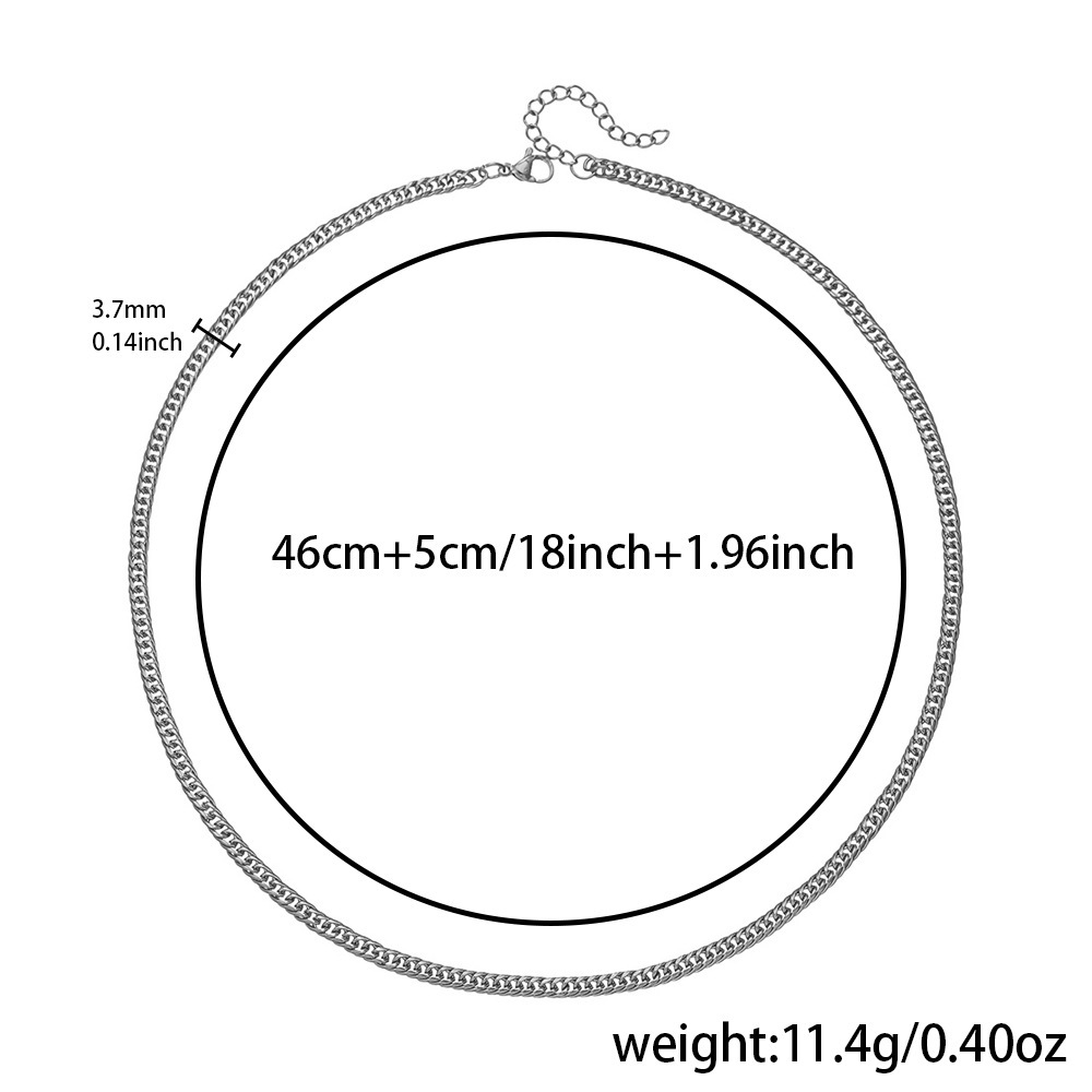 Q0029-2 Necklace (0.8 Double Clasp Rounded Grinding)