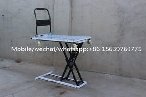Portable Electric Hydraulic <strong>Lifting</strong> Flatbed Handcart Scissor Type Simrek Truck for On-board Handling, <strong>Loading</strong> <strong>and</strong> <strong>Unloading</strong> - Product Image 4