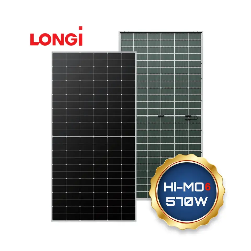 Modul surya panel surya Longi 550w 570w panel surya pv untuk harga terbaik