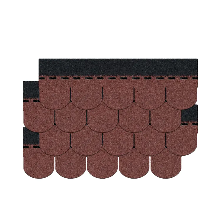 brick tile roof Wholesale Asphalt Roofing New Construction Building Materials 2-tab Roof Shingles