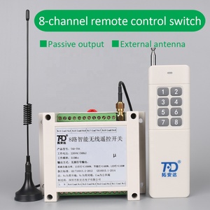 Hot Selling 8-Kanal-HF-Fernbedienung Hochleistungs-Funk relais ausgang DC12V HF-Funk fernbedienung 12-V-Funkfernbedienung - Product Image 4