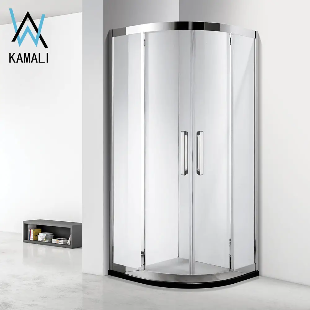 Kamali su misura 8 millimetri di vetro temperato da bagno completo di modo scorrevole doccia in nepal da bagno a buon mercato 304SUS angolo doccia dimensioni box
