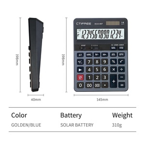 Fabrik preis 14-stelliges elektronisches Display mit großem Display CTIFREE Office ECO-007 Plastic Business Check Korrektes Office-Tool - Product Image 2