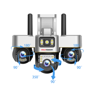 V380 nuevo 3 lentes y 3 pantallas CCTV de seguridad con el que se pueden controlar todas las lentes en la aplicación IP WIFI Network 3 PTZs Cámara de triple lente - Product Image 6