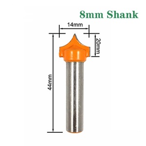 8 kolu sivri burun kesici ağaç İşleme fantezi yönlendirici bit CNC oyma makinesi kesici - Product Image 3