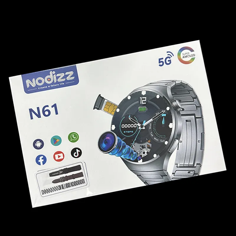 2024 4G 5G 스마트 시계 N61 Amoled 고화질 대형 스크린 방수 디지털 시계 Reloj Inteligente 카메라