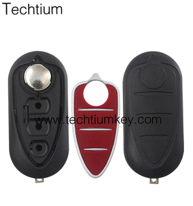 交換用カーキーシェルAlfa Romeo Mito Giulietta 159 GTAキーシェルレッドSIP22ブレード3ボタンキーシェル - Product Image 5