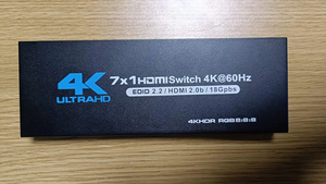 4KHDMIスイッチ7ポートHDMI2.0bスイッチャー7In1OutセレクターHDCP2.2リモコン付き4K60HZHDR10をサポート - Product Image 5