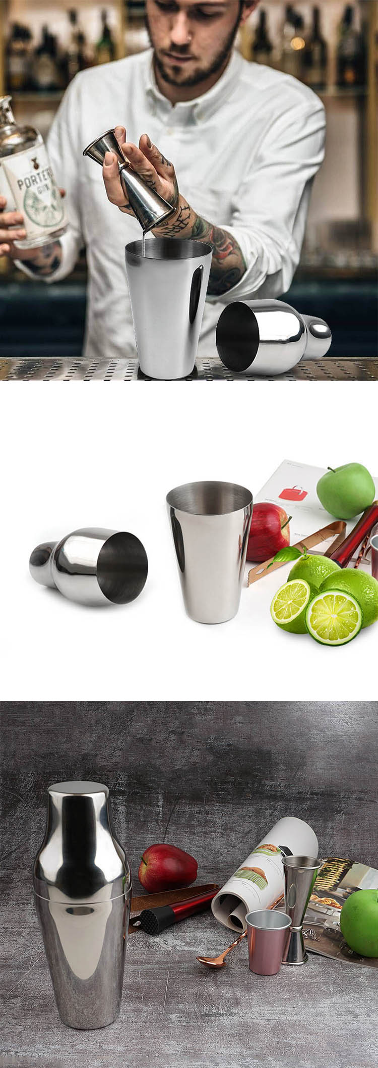 Full Cocktail/Bar/ Shaker Piece Bar Serving Set Mixing Shaker