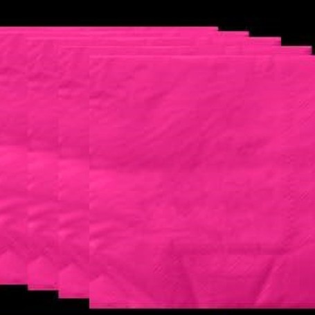 Serviette en papier rose rouge 20