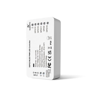 Gledopto ESP32 WLED PWMLEDコントローラー入力電圧DC12-24V総出力電流12 A最大800 IC最大ネットワーク制御付き - Product Image 2