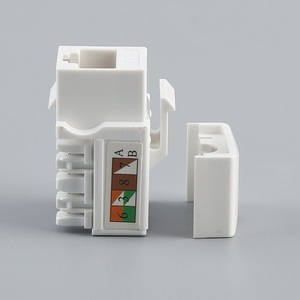 批发180度Cat5e Cat6 Utp Rj45网络模块化梯形插孔电信部件，无工具连接Cat6功能 - Product Image 3
