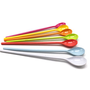 Bán Buôn Cấp Thực Phẩm Nhựa Đa Chức Năng Tráng Miệng Sữa Chua Tay Cầm Dài Cà Phê Đo Scoop Trà Muỗng Công Cụ Teaspoons - Product Image 3