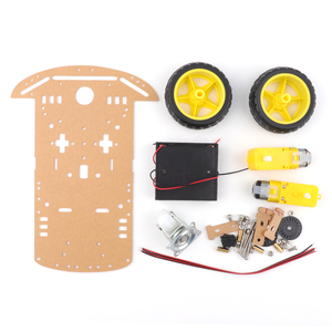 Smart 2WD Robot Car Chassis Kit mit optischen Encoder motoren und 18650 Batterie kasten Kompatibel mit Arduino