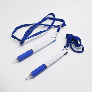 2合1多色笔多圆珠笔，带两个笔芯多色笔，带挂绳 - Product Image 1
