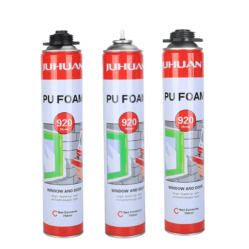 Venta caliente buena calidad expansiva Pu espuma poliuretano Spray espuma A1 para aislamiento de embalaje