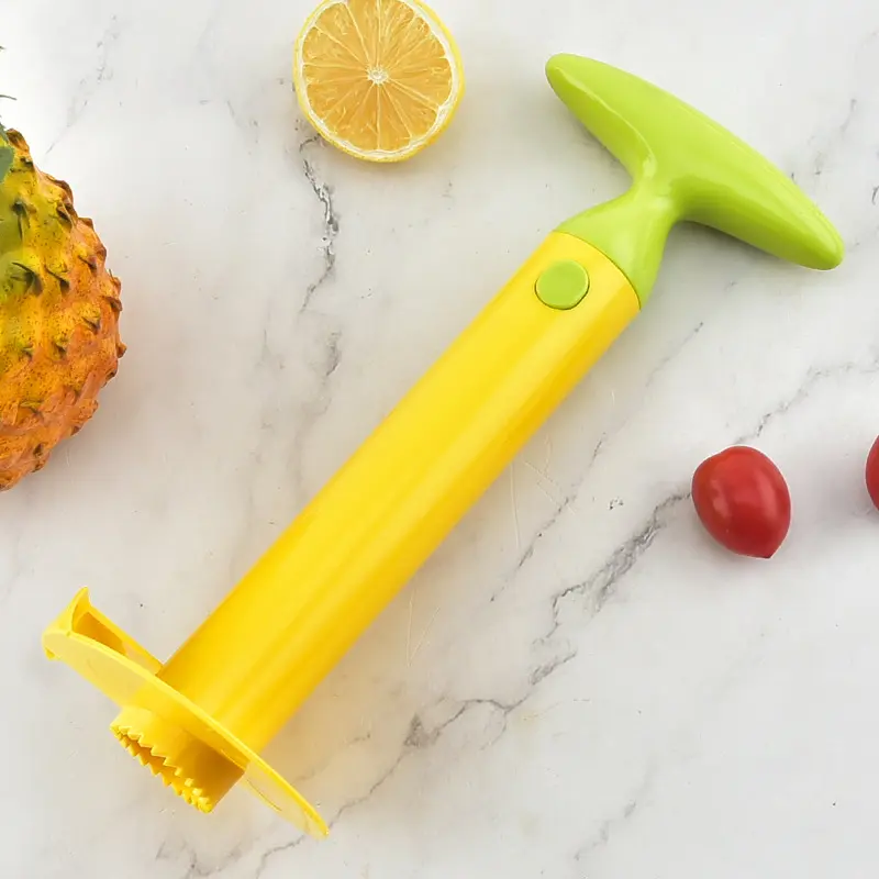 Cuchillo pelador de piña, pelador de plástico para cortar carne, pelador con núcleo de piña