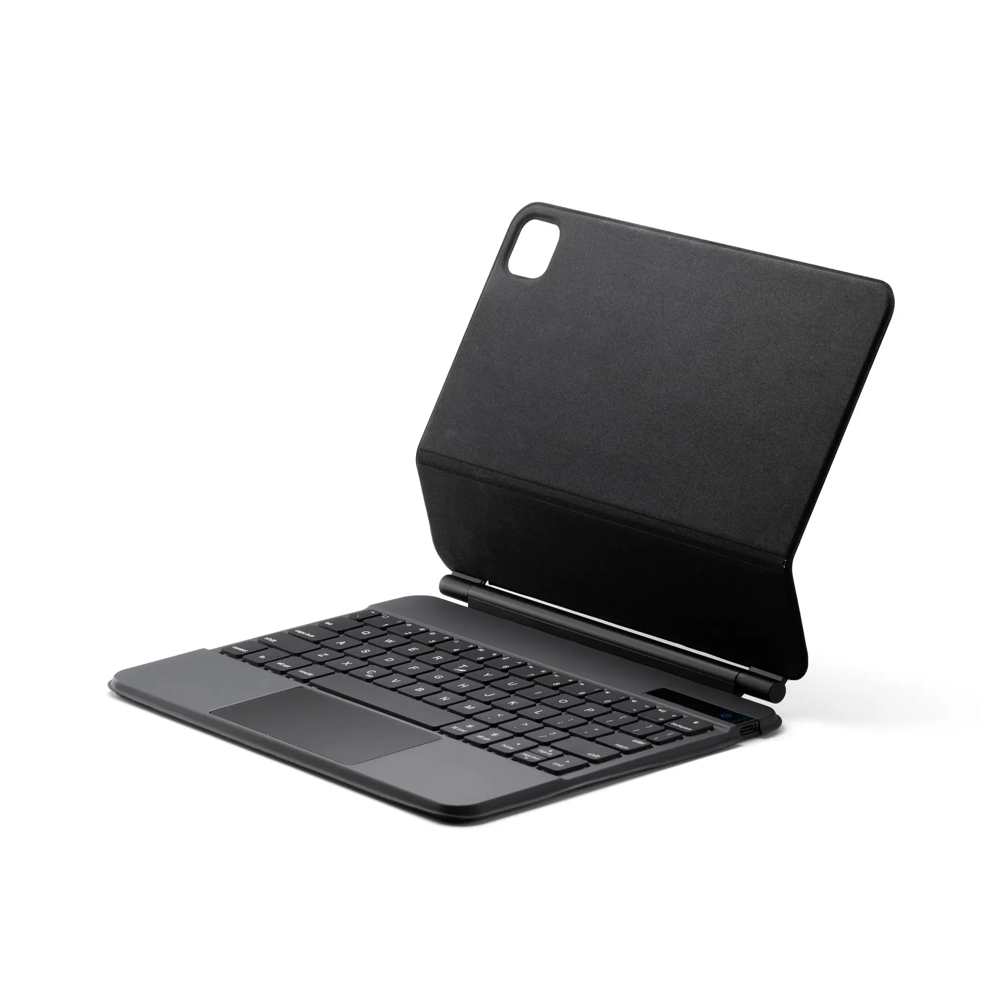 स्लिम ब्लूटूथ 5.1 वायरलेस पु चमड़े के कीबोर्ड के साथ टचपैड मैजिक कीबोर्ड के लिए टचपैड मैजिक कीबोर्ड के साथ मामलों को कवर करता है