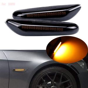 Dinamik dönüş sinyal ışığı flaşör göstergesi flaşör BMW E90 E92 E60 E87 E82 X serisi için Led yan işaret lambaları göstergesi - Product Image 4