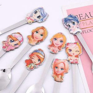 New Cheap <strong>Spoon</strong> Kids Flatware Princess <strong>Pattern</strong> Cartoon <strong>Spoon</strong> <strong>Fork</strong> Kids <strong>Spoon</strong> Gift Set Children Cutlery Set Flatware Set