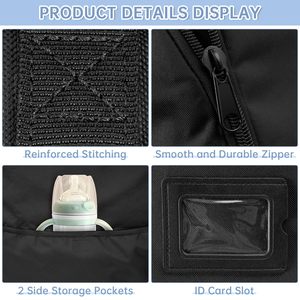 Trọng lượng nhẹ độn xe Ghế Du Lịch Túi thời trang có thể gập lại trẻ sơ sinh xe ghế xe đẩy cổng kiểm tra túi máy bay & Doona tương thích - Product Image 3