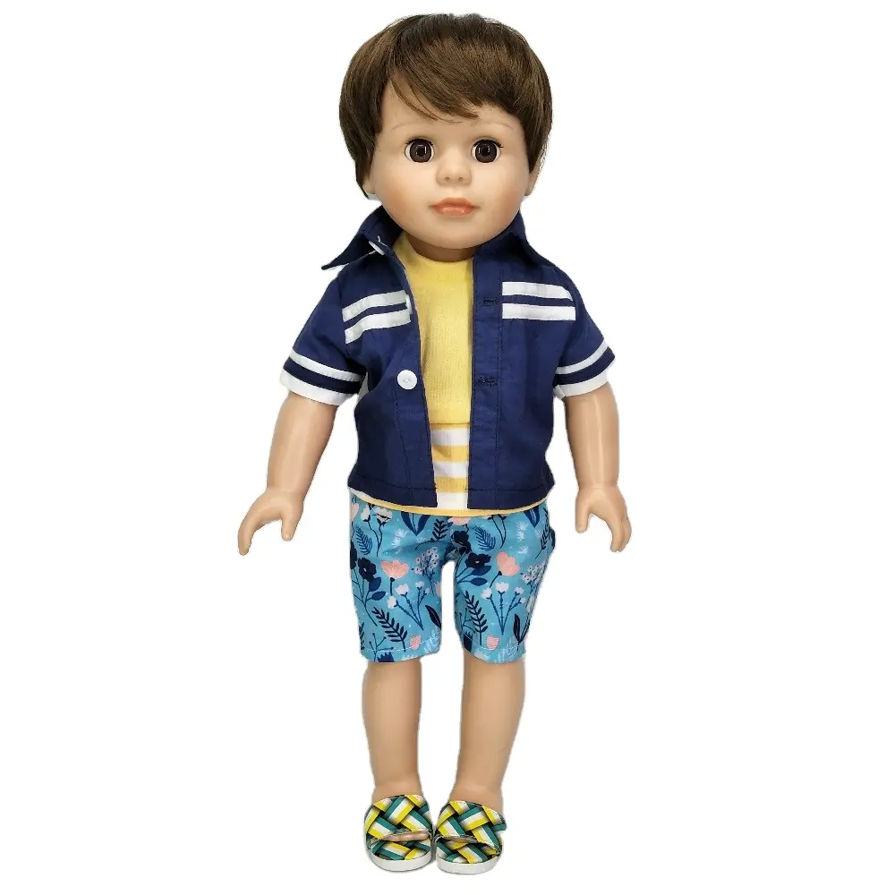 Muñeca de niña y niño de estilo americano de 18 pulgadas de alta calidad a la venta