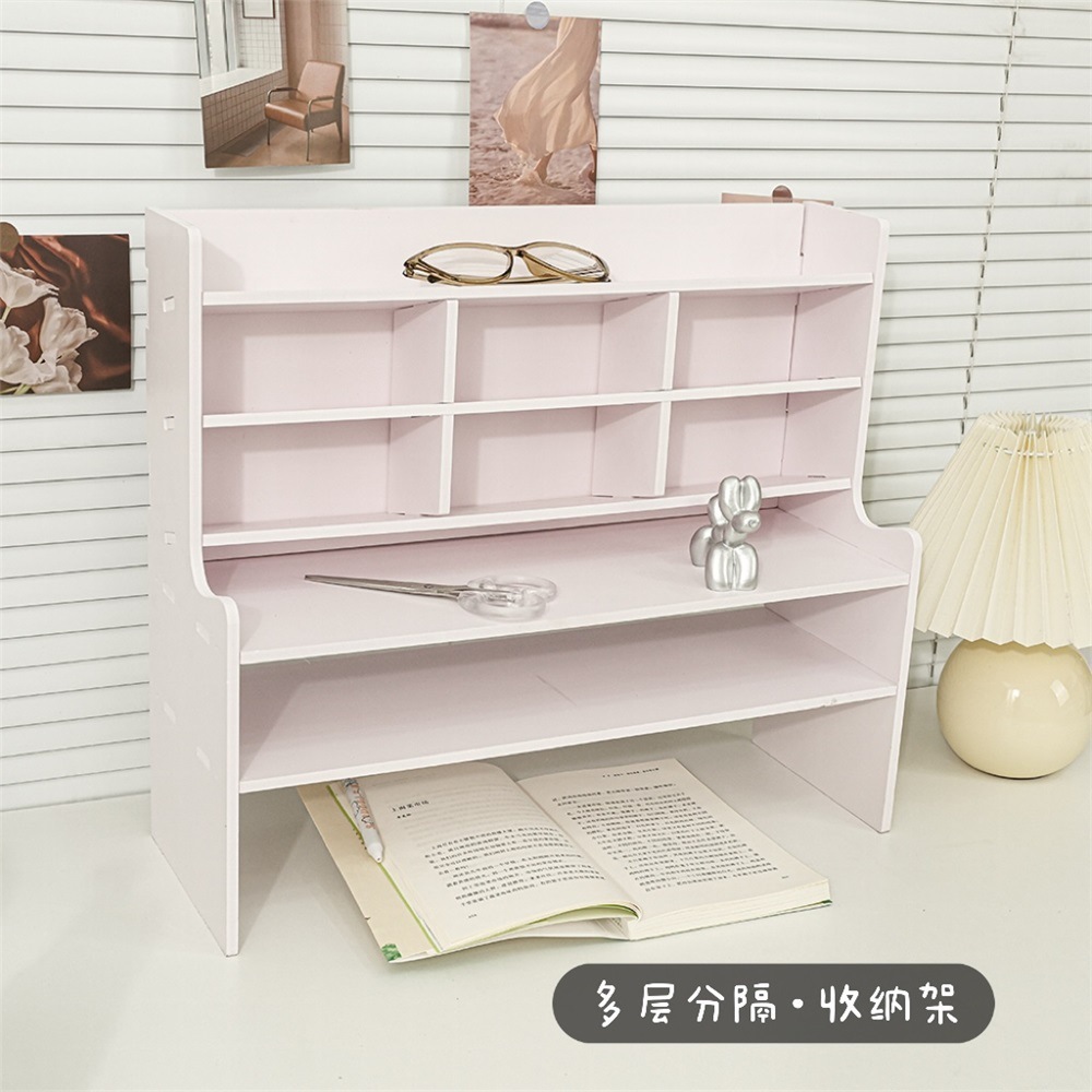 Large multi-tiered grid shelving unit