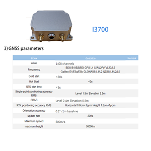 Độ chính xác cao ăng-ten kép <span class=keywords><strong>gnss</strong></span> + INS hệ thống định vị với <span class=keywords><strong>rtk</strong></span>, IP68 không thấm nước, cho robot, nông nghiệp, xe tự trị - Product Image 3
