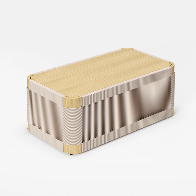Table basse beige-12065h45cm