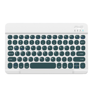Hot Sales Multi-color 10 Inch Retro Typewriter Round Keys BT Wireless <strong>Keyboard</strong> for IPad Iphone Smartphone Tablet PC Smart TV - Product Image 6