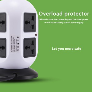Cable de extensión de enchufe de 8 vías y 4 puertos USB de guanyu personalizado, toma de corriente eléctrica de enchufe múltiple - Product Image 5