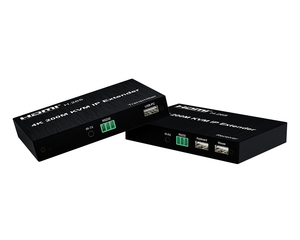 656ft/200m HD HDTV <strong>USB</strong> RJ45 IP Network KVM Over IP Extender Over Cat5e Cat6 HD HDTV KVM Extender with Wide IR - Product Image 4