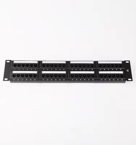 OEM 48p SFTP con módulo cat6a 48 puertos Cat6 panel de conexión sin blindaje - Product Image 1