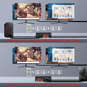 USB 3.0 KVM Switch HDMI Dual Monitor 2 <strong>Output</strong> 2 <strong>Computer</strong> Remote Video Switch hdmi 8K hdmi Kvm Switch 2 Port Dual Monitor