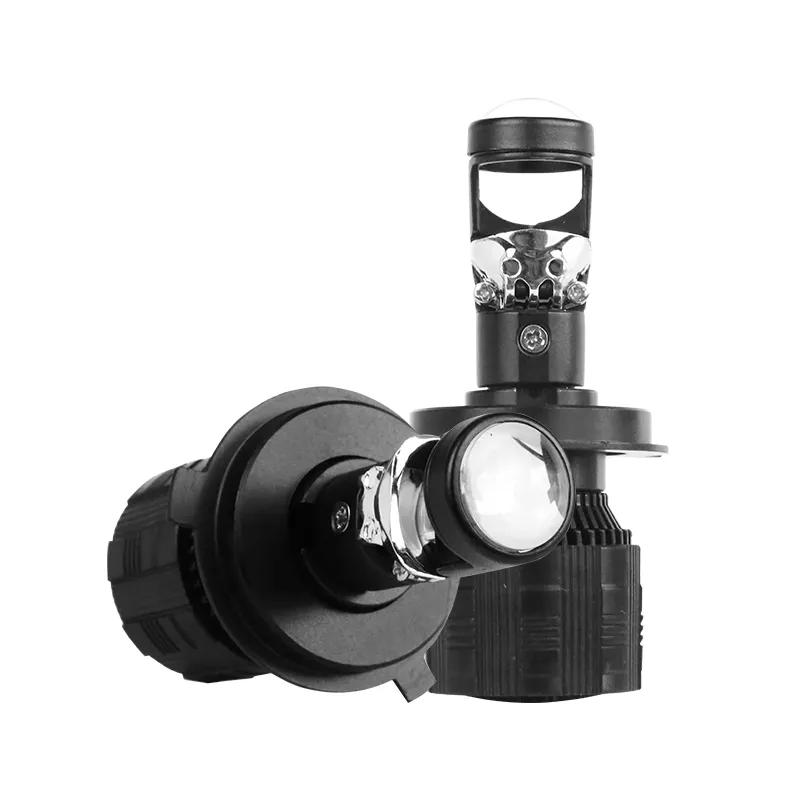 Baru!! Desain lensa optik terbaik lampu depan LED Aksesori Mobil H4 H7 dengan distribusi cahaya sempurna bahkan dalam lensa asli