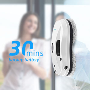 Miễn phí mẫu tự động cửa sổ chất tẩy rửa bể nước Tường Làm sạch <span class=keywords><strong>Robot</strong></span> kính tự động làm sạch máy với trợ lý giọng nói - Product Image 2