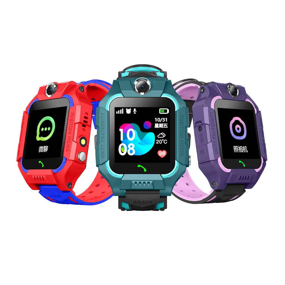 2021 Meilleure vente enfants montre intelligente nouveau produit enfant montre usine pas cher en gros 2G E12 GPS montre mobile téléphones