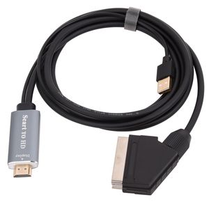 Para Adaptador convertidor de vídeo HDMI a SCART con chaqueta de PVC para Monitor de TV HD y caja de DVD de ordenador señal accesorios de lujo - Product Image 1