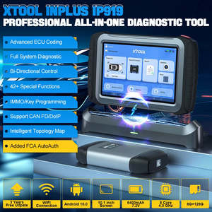Xtool inplus ip919 כלי אבחון דו-כיווני אלחוטי אלחוטי עם קוד קו 42 + שירות, fca הטופולוגיה autoth מפה, doip יכול fd fd