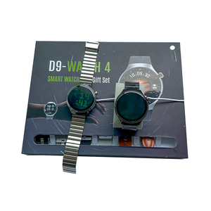 D9-watch 4 con 7 cinghie in pelle di metallo senza fili di gomma caricabatterie BT chiamata grande batteria orologio musicale lettore multifunzione Smart Watch - Product Image 6
