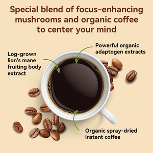 Lifeworth nấm cà phê Arabica cà phê hòa tan với bờm sư tử Chaga và Rhodiola - Product Image 5