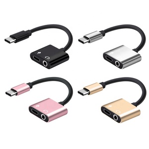 Type-c OTG aux适配器usb type -c充电和听音乐2in1适配器 - Product Image 1