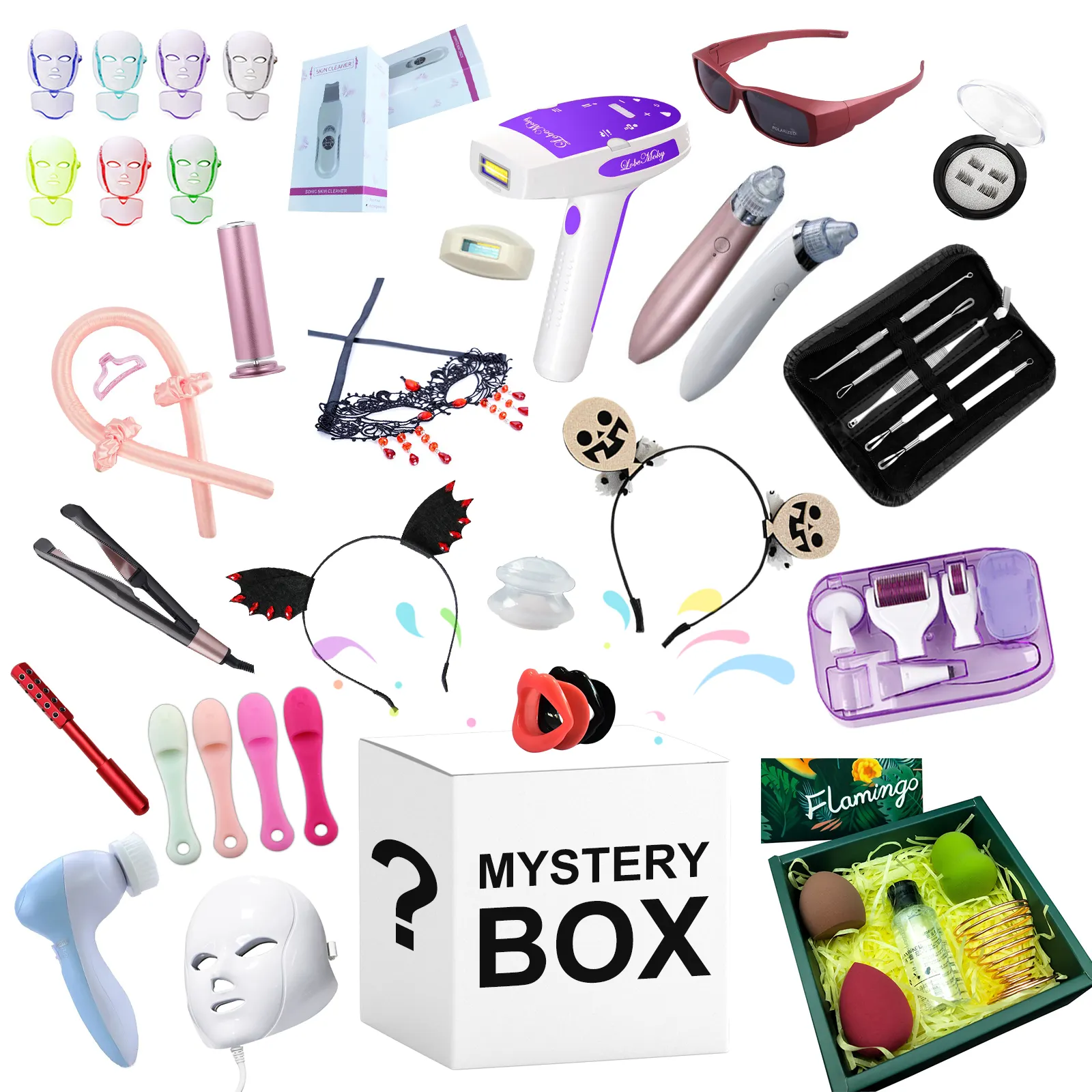Lucky mystery box-extensiones de pestañas para el cuidado de la piel, el más vendido, crema adelgazante para labios, regalo