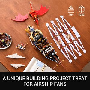 <strong>Science</strong> Fiction Mechanical Aesthetic <strong>Building</strong> <strong>Block</strong> Model of Airship Educational Toy <strong>Building</strong> <strong>Block</strong> Set Toy for Kids - Product Image 4