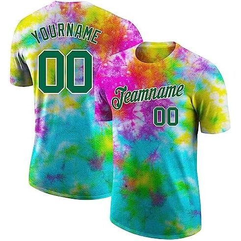 Tie Dyewhite Kelly Green
